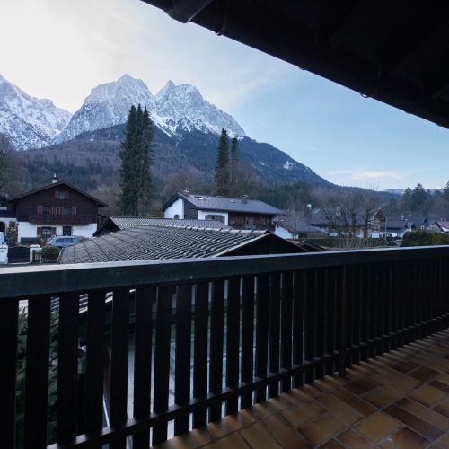 Großer Balkon an Ferienwohnung in Garmisch-Partenkirchen