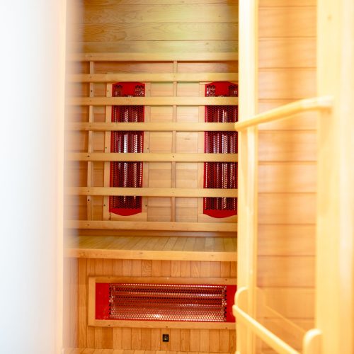 Saunaeingang in Ferienwohnung in Garmisch-Partenkirchen