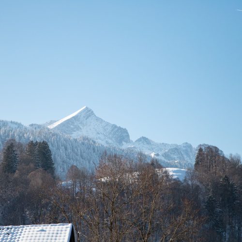 Alpen im Winter in Garmisch-Partenkirchen