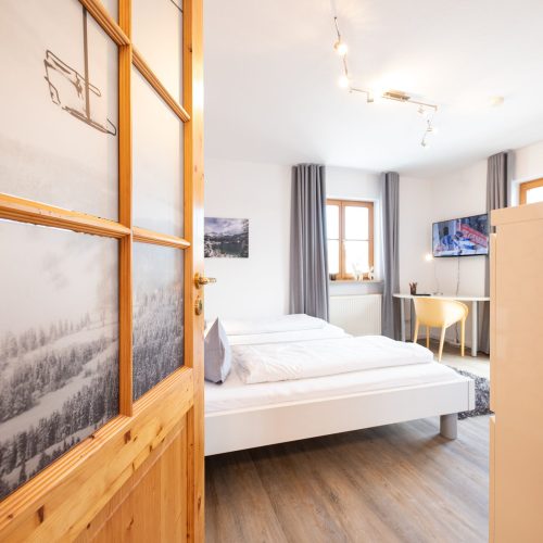 Eingang zum Schlafzimmer in Ferienwohnung in Garmisch-Partenkirchen