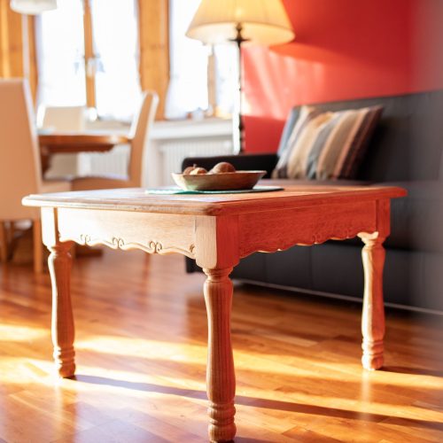 Couchtisch in Ferienwohnung in Garmisch-Partenkirchen