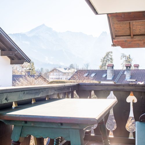 Außenbereich in Ferienwohnung in Garmisch-Partenkirchen
