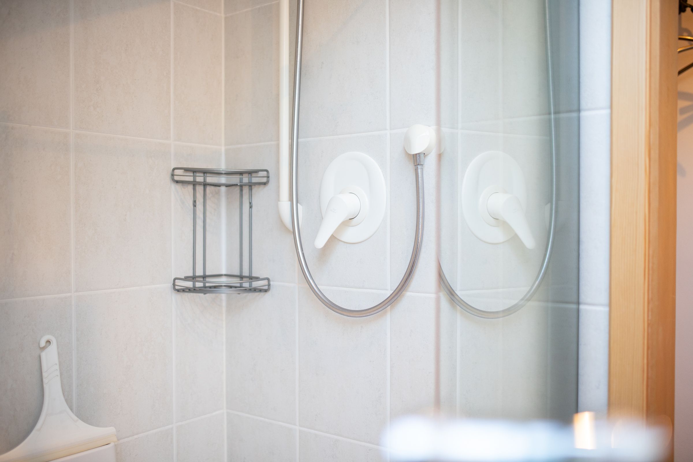 Badezimmer einer Ferienwohnung in Garmisch-Partenkirchen