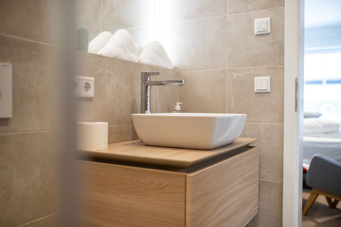 Kleines Waschbecken in Ferienwohnung in Garmisch-Partenkirchen
