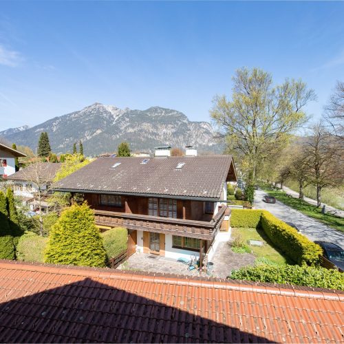 Blick von der Ferienwohnung in Garmisch-Partenkirchen