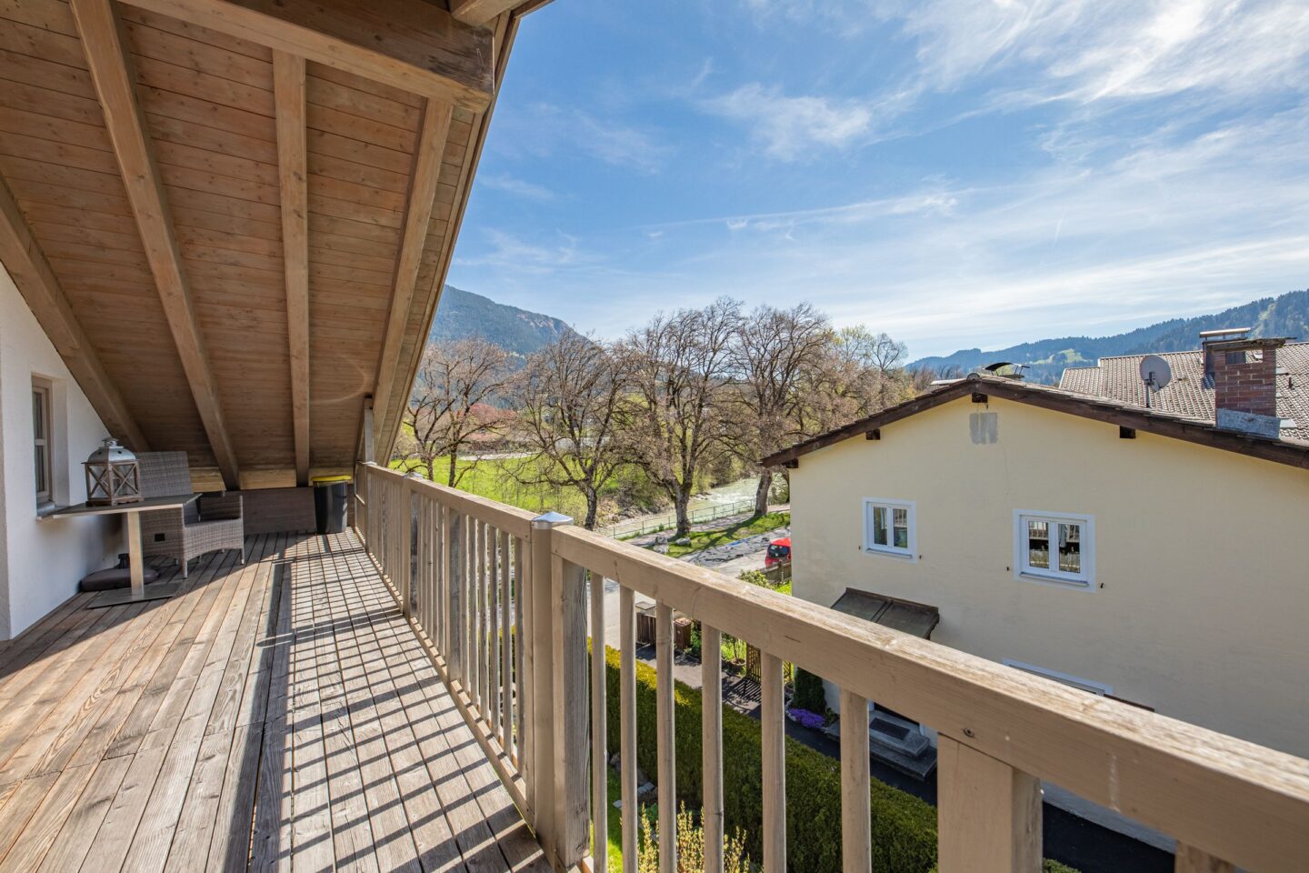Großer Holzbalkon in Garmisch-Partenkirchen