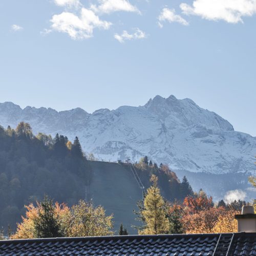 Olympiaschanze und Skilift in Garmisch-Partenkirchen