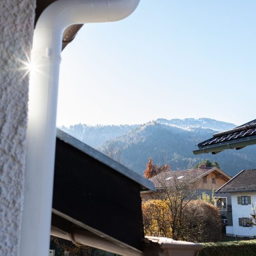 Blick auf die Berge in Garmisch-Partenkirchen