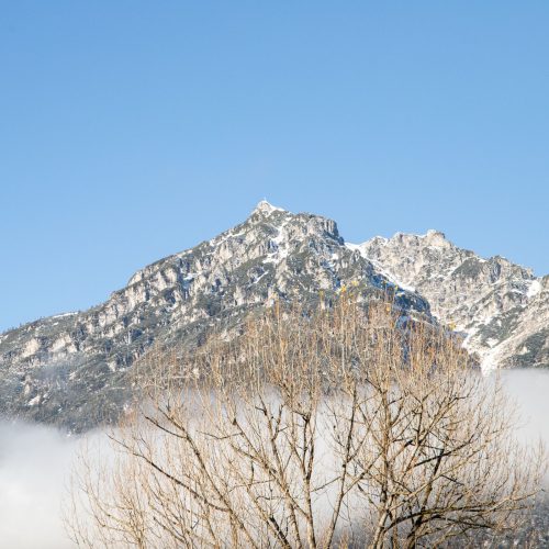Blick auf die Zugspitze in Garmisch-Partenkirchen