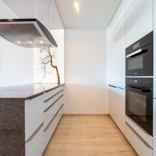 Kücheninsel und Backöfen in Ferienwohnung in Garmisch-Partenkirchen