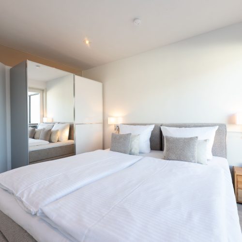 Charmantes Schlafzimmer in Ferienwohnung in Garmisch-Partenkirchen