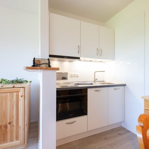 Kleine Küche in Ferienwohnung in Garmisch-Partenkirchen