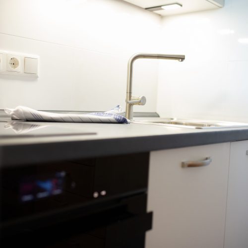 Beleuchtete Spüle in Ferienwohnung in Garmisch-Partenkirchen