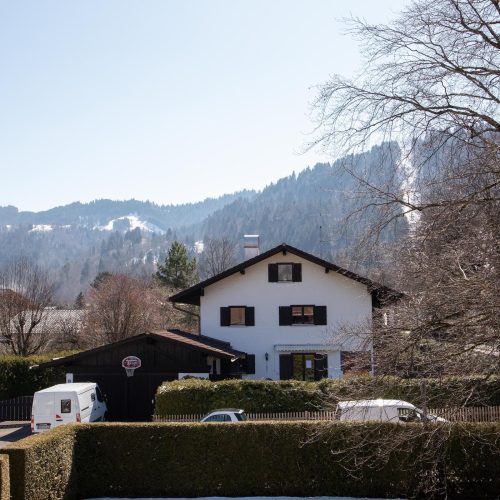 Aussicht in Ferienwohnung in Garmisch-Partenkirchen
