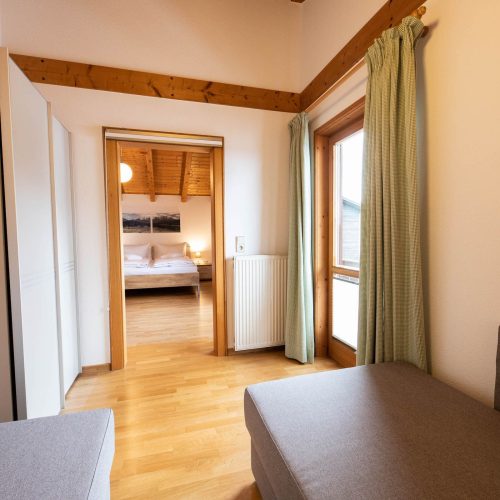 zwei Einzelbetten in Ferienwohnung in Garmisch-Partenkirchen