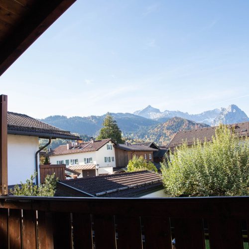 Balkon in Ferienwohnung in Garmisch-Partenkirchen