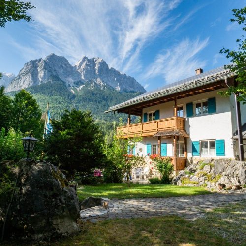 Außenanlage von Ferienwohnung in Garmisch-Partenkirchen