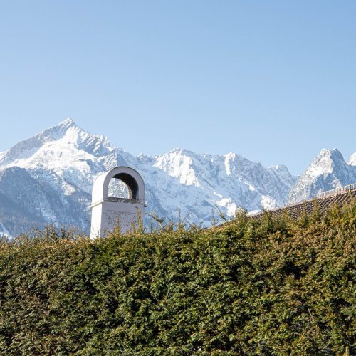Blick auf die Alpen in Ferienwohnung in Garmisch-Partenkirchen