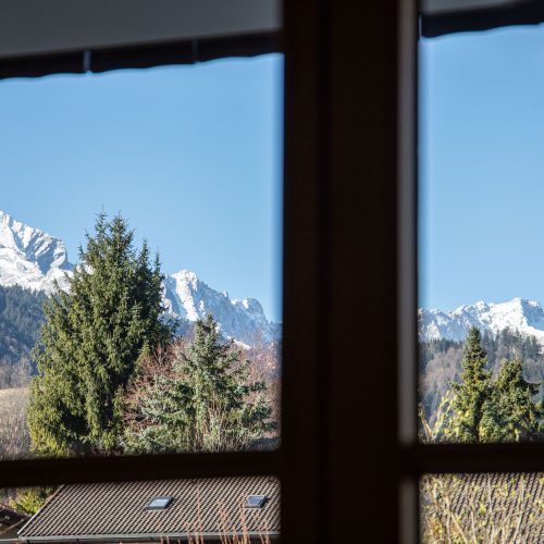 Berge in Ferienwohnung in Garmisch-Partenkirchen