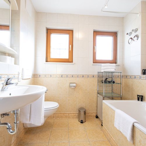 Badezimmer in Ferienwohnung in Garmisch-Partenkirchen