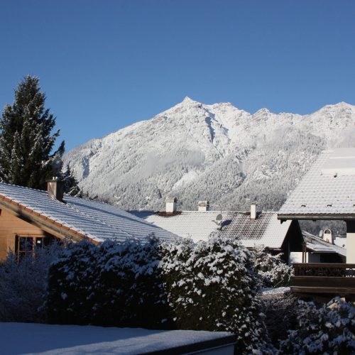 Berge in Ferienwohnung in Garmisch-Partenkirchen