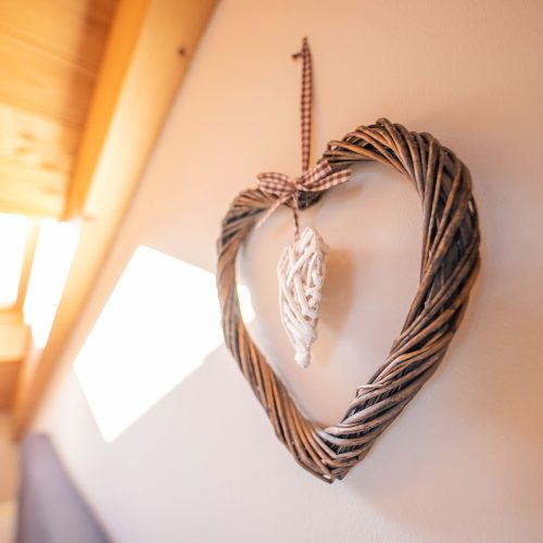 Herzdekoration in Ferienwohnung in Garmisch-Partenkirchen