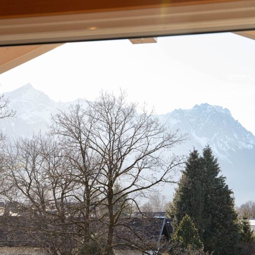Ausblick in Ferienwohnung in Garmisch-Partenkirchen
