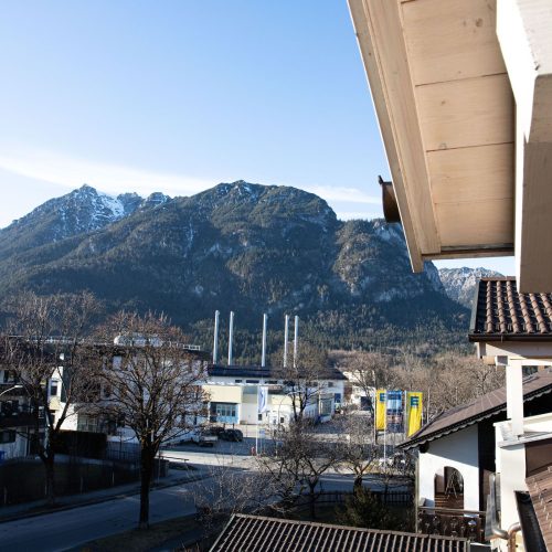Ausblick in Ferienwohnung in Garmisch-Partenkirchen