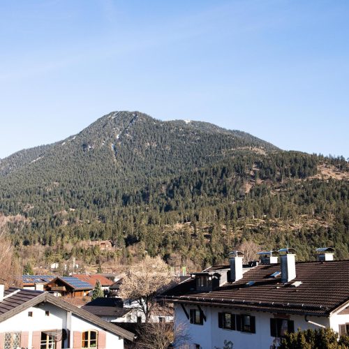 Berge in Ferienwohnung in Garmisch-Partenkirchen