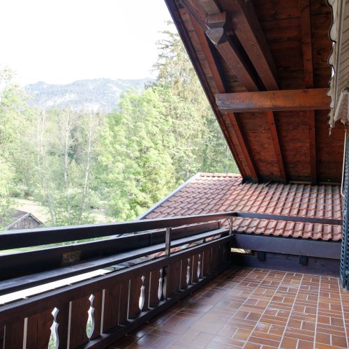 Balkon in Ferienwohnung in Garmisch-Partenkirchen