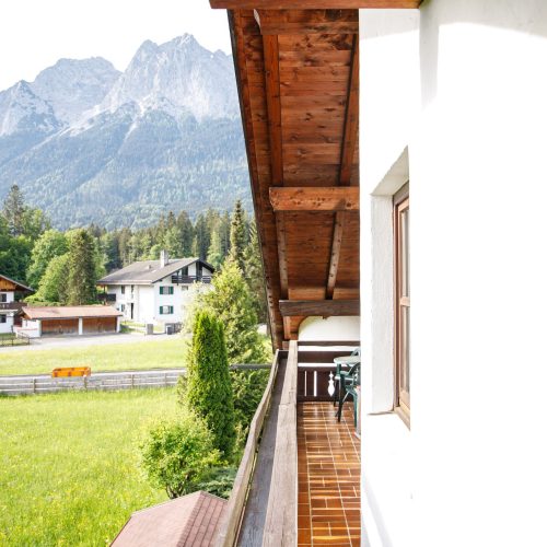 Balkon in Ferienwohnung in Garmisch-Partenkirchen