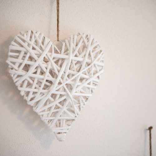 Herz Dekoration in Ferienwohnung in Garmisch-Partenkirchen