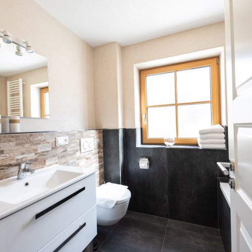 Badezimmer in Ferienwohnung in Garmisch-Partenkirchen