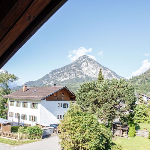 Aussicht auf die Natur und Alpen in Ferienwohnung in Garmisch-Partenkirchen