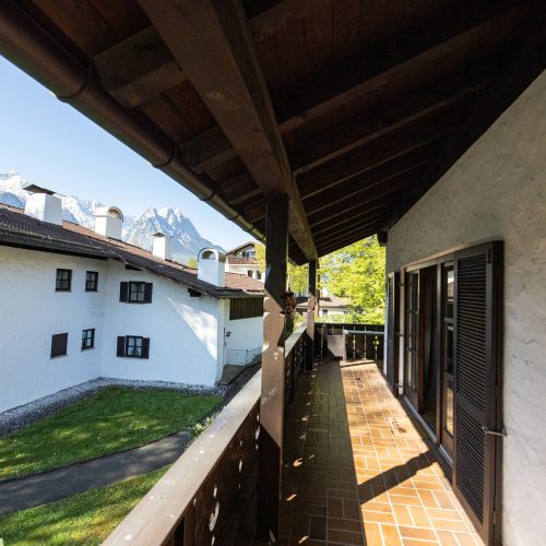 Balkon in Ferienwohnung in Garmisch-Partenkirchen