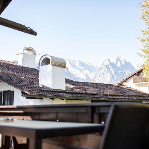 Berge in Ferienwohnung in Garmisch-Partenkirchen