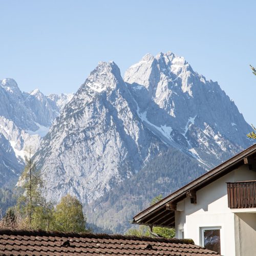 Berge in Ferienwohnung in Garmisch-Partenkirchen