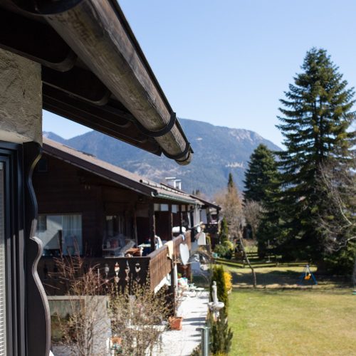 Aussicht in Ferienwohnung in Garmisch-Partenkirchen