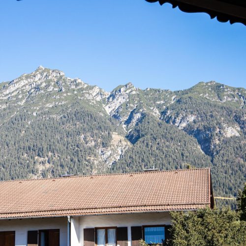 Berge in Ferienwohnung in Garmisch-Partenkirchen