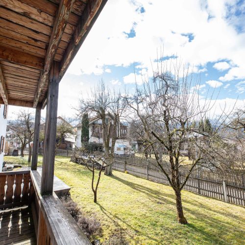 Aussicht vom Balkon in Ferienwohnung in Garmisch-Partenkirchen