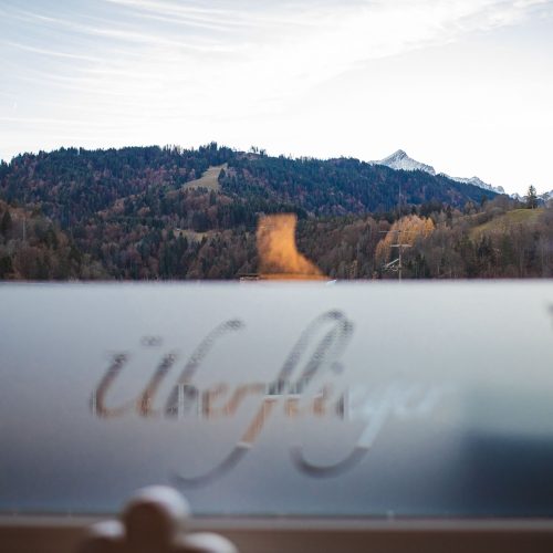 Aussicht auf die Berge in Ferienwohnung in Garmisch-Partenkirchen