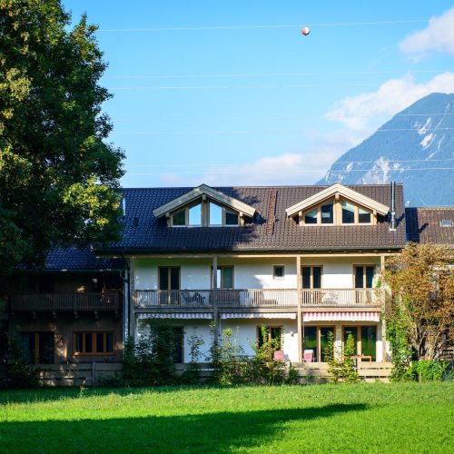 Haus von außen in Ferienwohnung in Garmisch-Partenkirchen