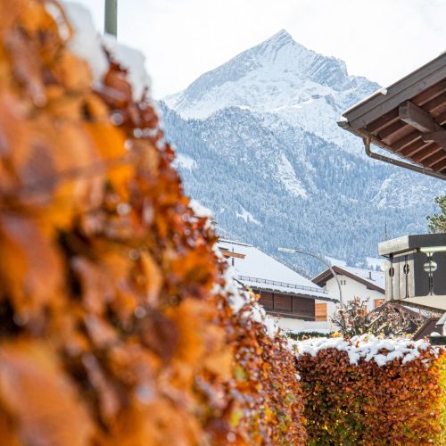 Aussicht auf Alpen in Ferienwohnung in Garmisch-Partenkirchen