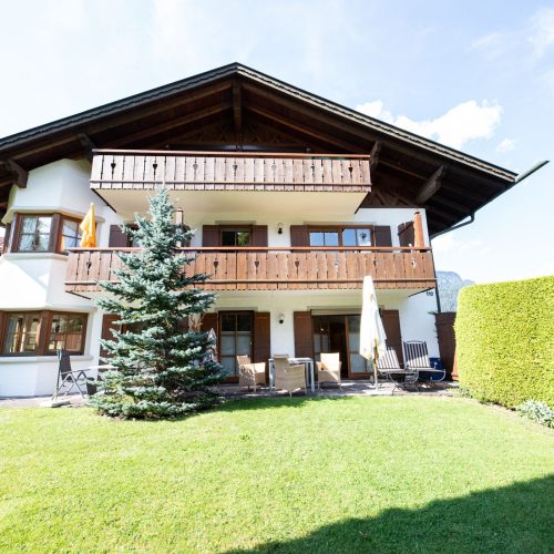 Außenansicht auf die Ferienwohnung in Garmisch-Partenkirchen