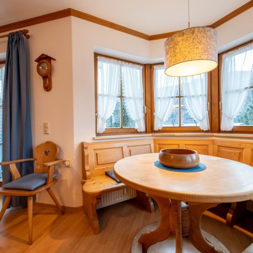 Essbereich mit Gradienten in Ferienwohnung in Garmisch-Partenkirchen