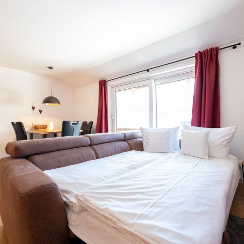 Schlafsofa in Ferienwohnung in Garmisch-Partenkirchen