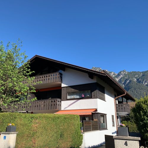 Hausansicht in Ferienwohnung in Garmisch-Partenkirchen
