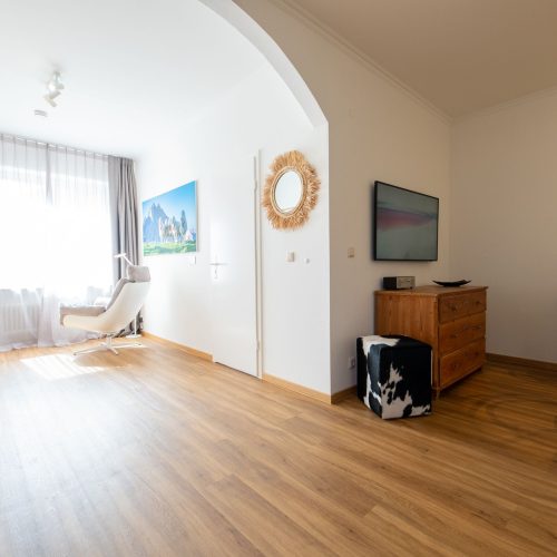 Offener Wohnbereich in Ferienwohnung in Garmisch-Partenkirchen