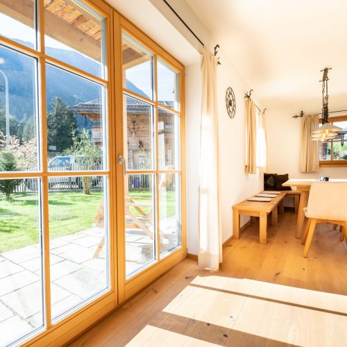 Große Glastüren in Ferienwohnung in Garmisch-Partenkirchen