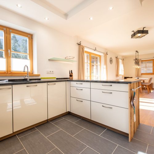 Offene Küche in Ferienwohnung in Garmisch-Partenkirchen